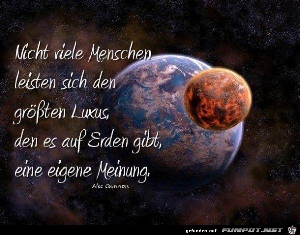 eigene Meinung eigene Meinung
