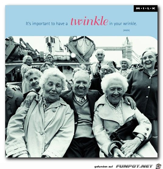 Keep a Twinkle in your Wrinkle!