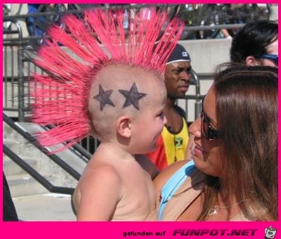 kid pink mohawk