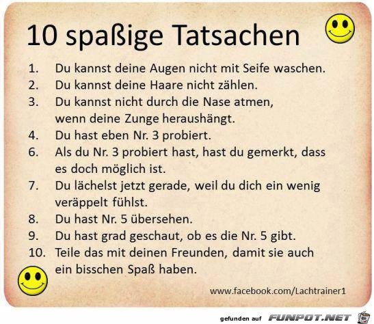 spassige tatsachen spassige tatsachen