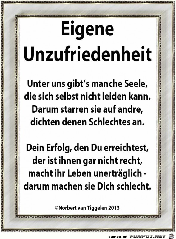 Unzufriedenheit