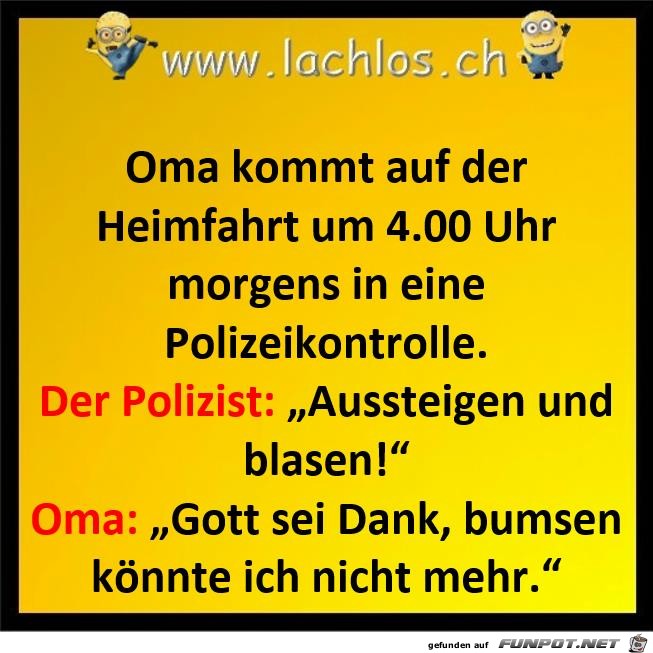 Oma auf der Heimfahrt Oma auf der Heimfahrt