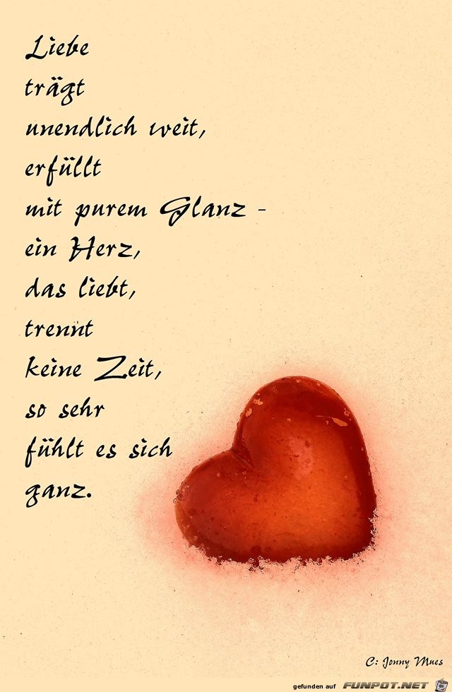 Liebe trgt unendlich weit...