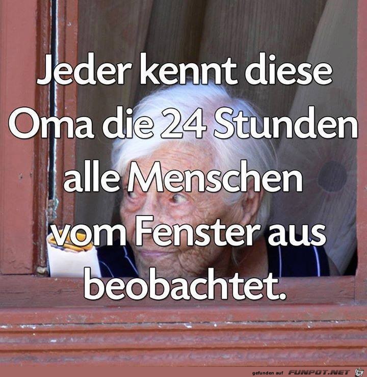 Jeder kennt diese Oma Jeder kennt diese Oma