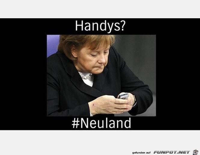 Merkel entdeckt das Neuland