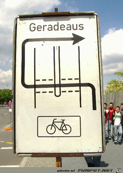 geradeaus geradeaus
