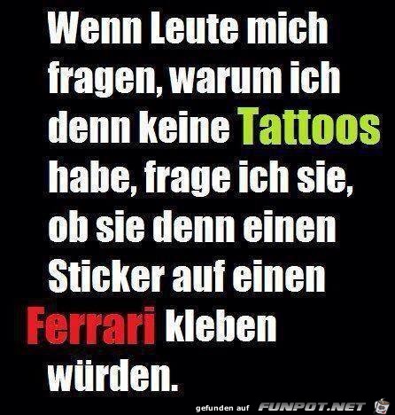 Keine Tattoos Keine Tattoos