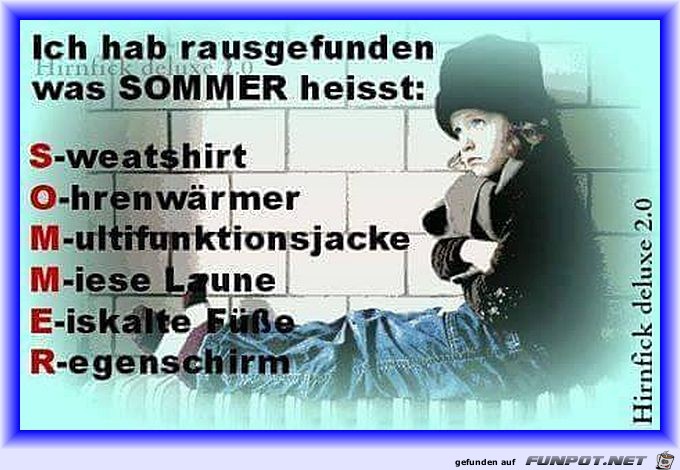 Was heist Sommer