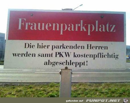 Frauenparkplatz