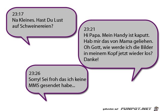 Fnf witzige SMS-Dialoge