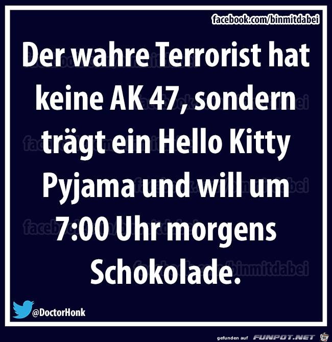Der wahre Terrorist... Der wahre Terrorist...