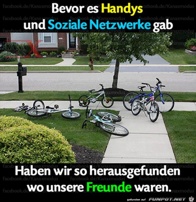 Damals vor Handy und Facebook