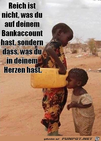 Reich ist nicht