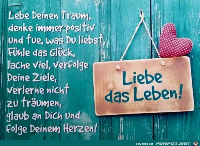 Liebe das Leben