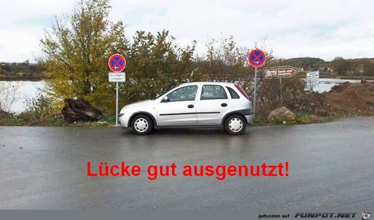 Luecke gut ausgenutzt