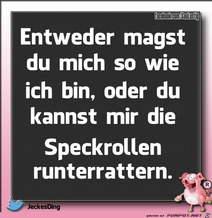 Genau so ist es Genau so ist es