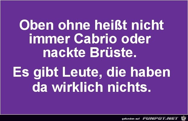 oben ohne oben ohne