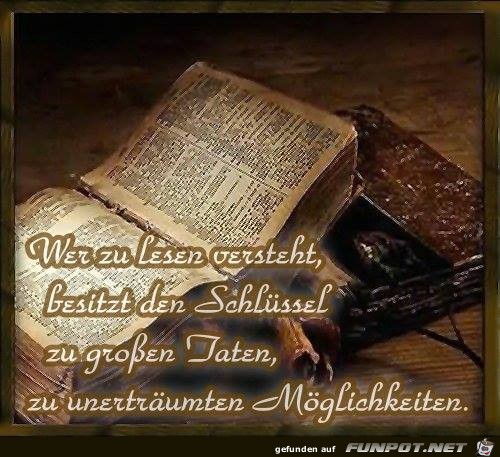 Wer zu Lesen versteht