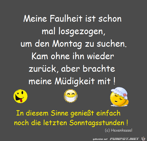 Meine Faulheit