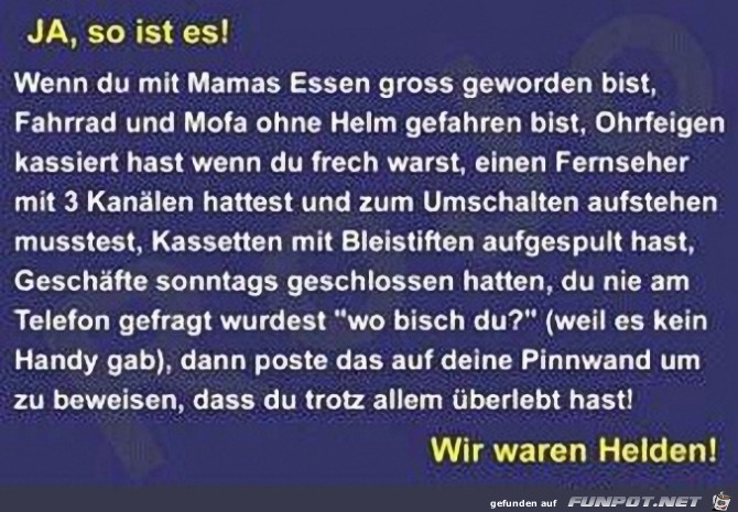 wir waren wir waren