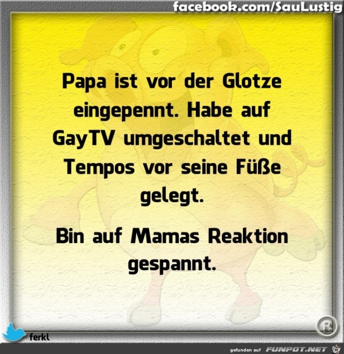  Papa ist vorm TV eingepennt