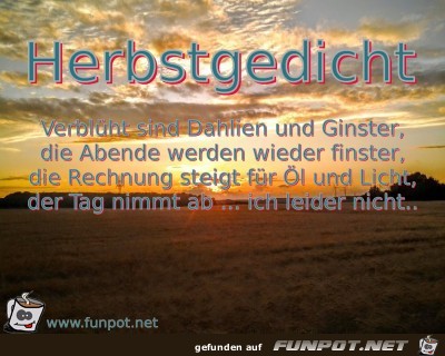 Herbstgedicht