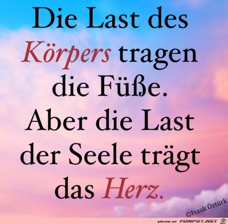 Die Last des Koerpers