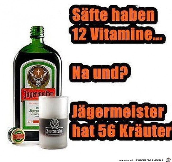 Vitamine kontra Jgermeister