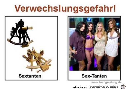 Achtung - Verwechslungsgefahr