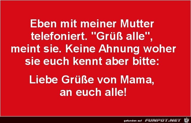 mit Mutter telefoniert mit Mutter telefoniert