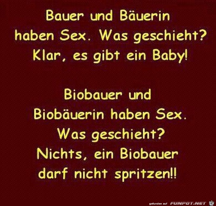 warum Bio-Bauern sich nicht vermehren