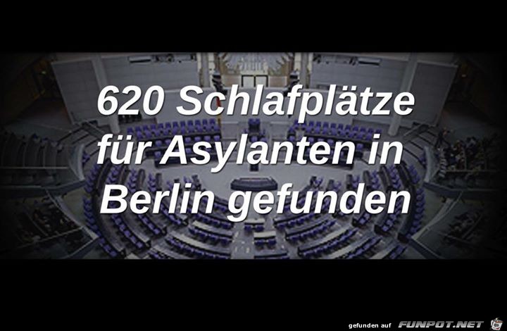 Schlafplaetze fuer Asylanten in Berlin gefunden