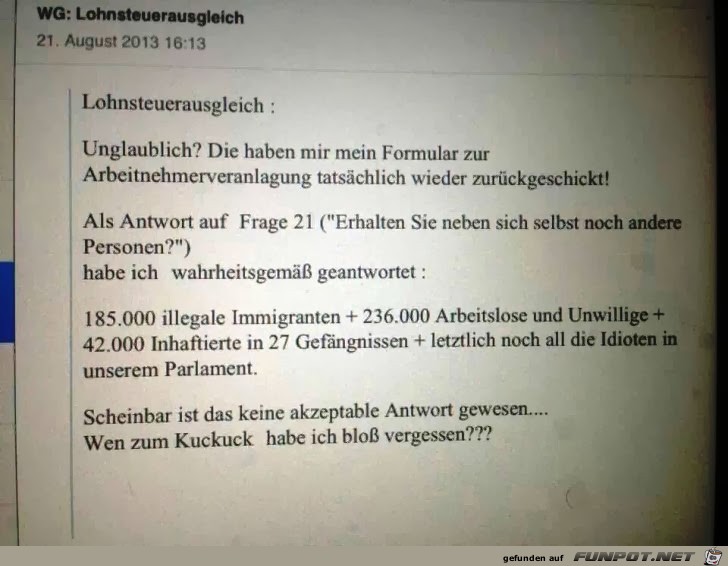 Lohnsteuerausgleich Lohnsteuerausgleich