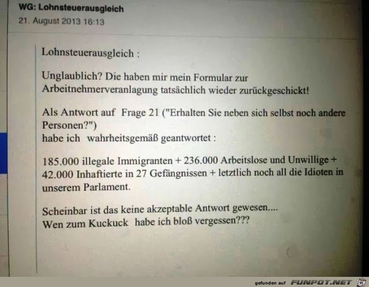 Lohnsteuerausgleich