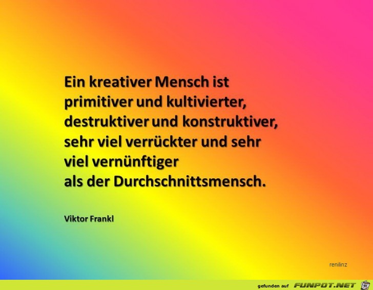 Ein kreativer Mensch Ein kreativer Mensch
