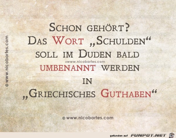 Schulden Schulden