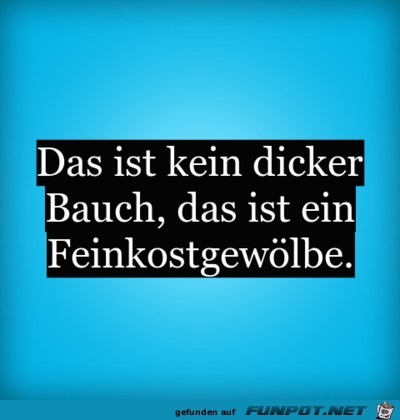 dicker Bauch