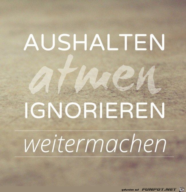 Aushalten Aushalten