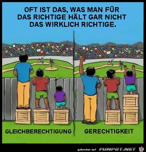 Oft ist das, was man für richtig hält... Oft ist das, was man für richtig hält...