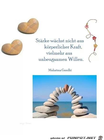 Stärke wächst nicht aus... Stärke wächst nicht aus...