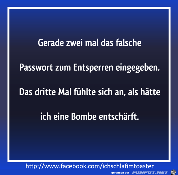 falsches Passwort