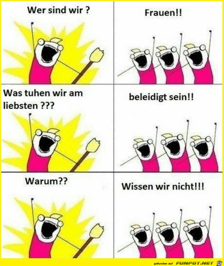 Frauen beleidigt Frauen beleidigt