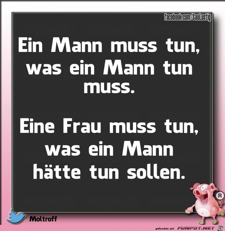 Was ein Mann tun muss Was ein Mann tun muss