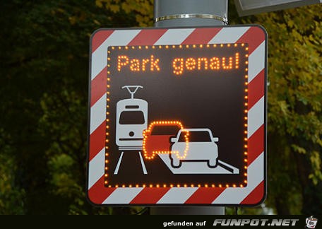 Warntafel zum Parken