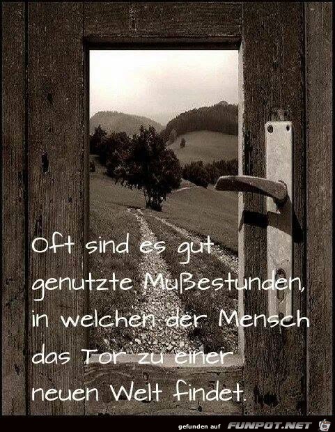 Oft sind es gut genutzte Mußestunden... Oft sind es gut genutzte Mußestunden...