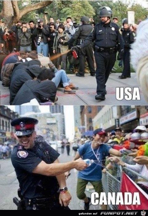 USA und Kanada im Vergleich