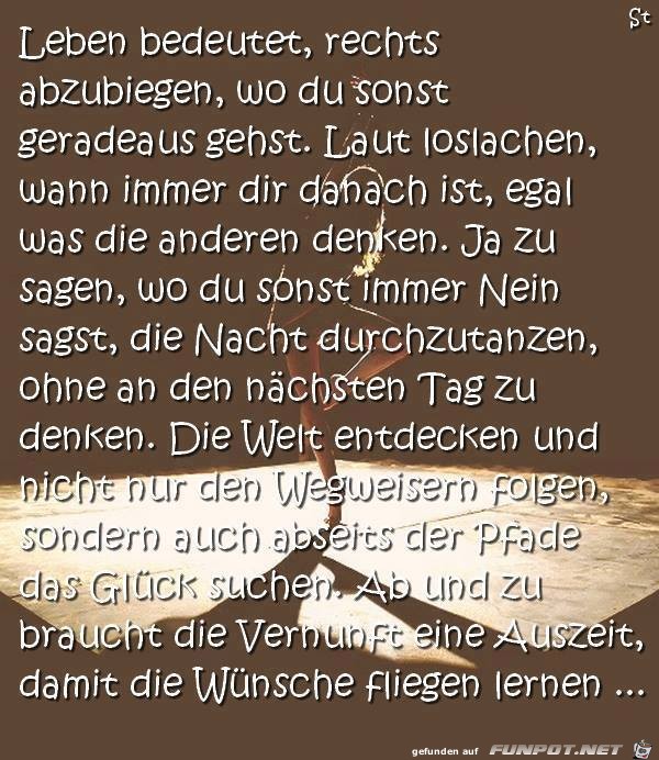 Leben bedeutet Leben bedeutet