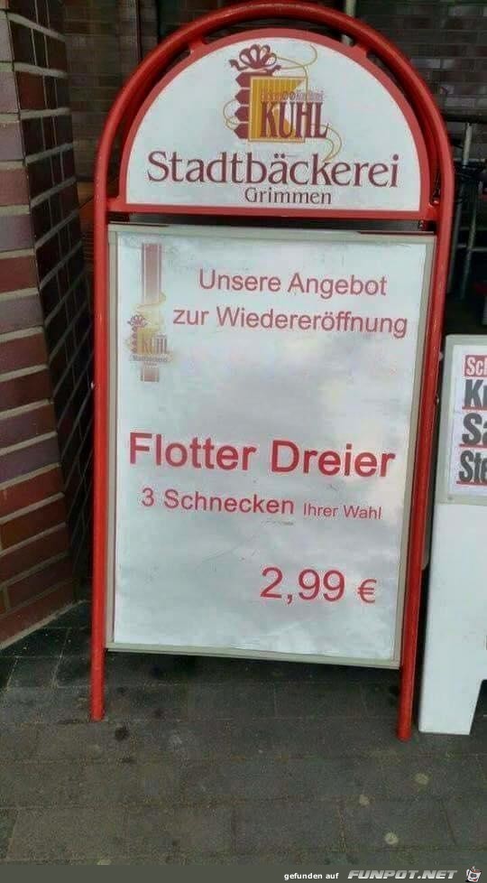 flotter Dreier