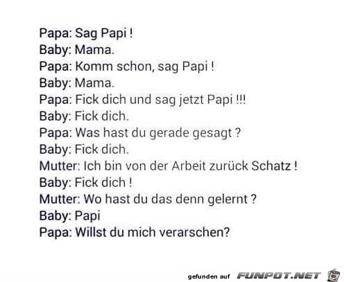 Papa und Baby