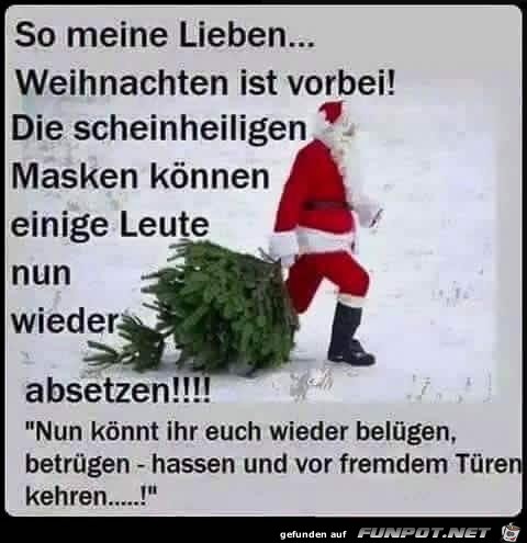 Weihnachten ist vorbei